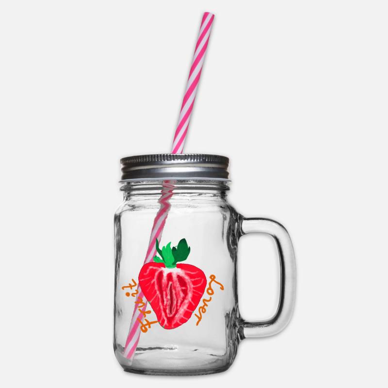 Fruit Lover - Henkelglas mit Schraubdeckel - Klar