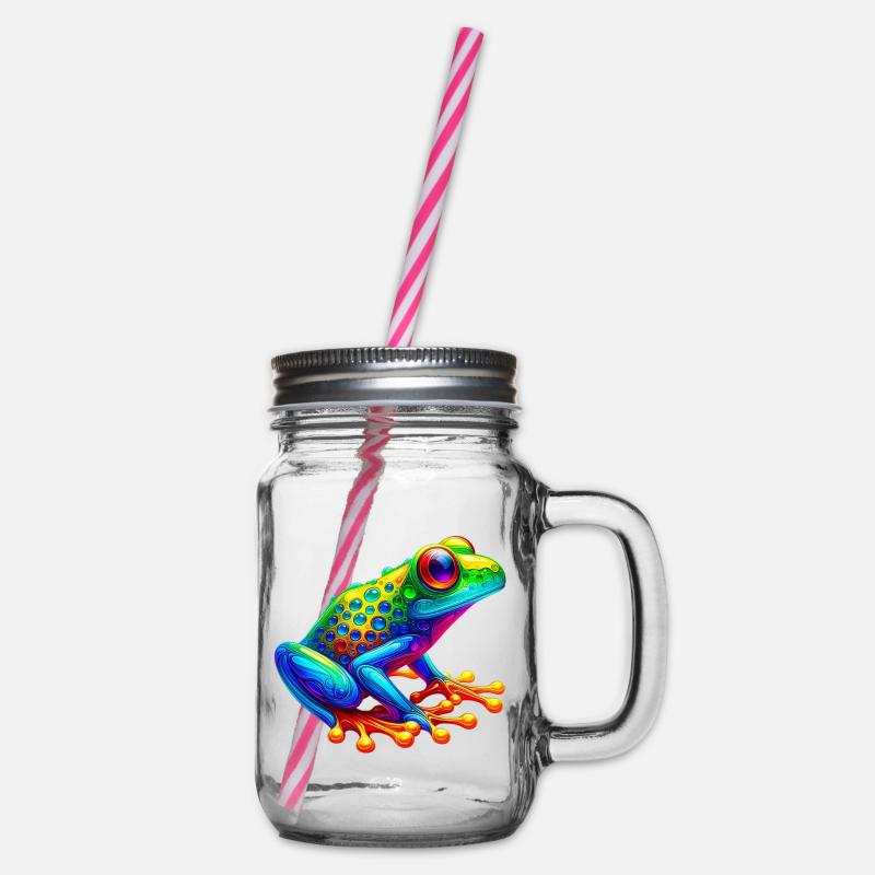 Frosch - Henkelglas mit Schraubdeckel - Klar