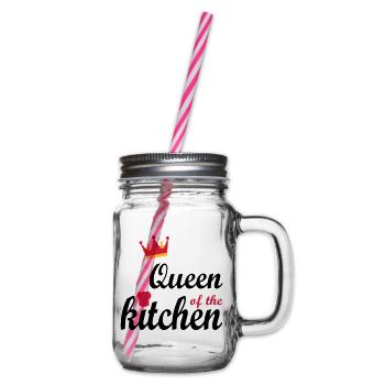 Gifts for women who love to cook - Glass jar with handle and screw cap - clear - Right