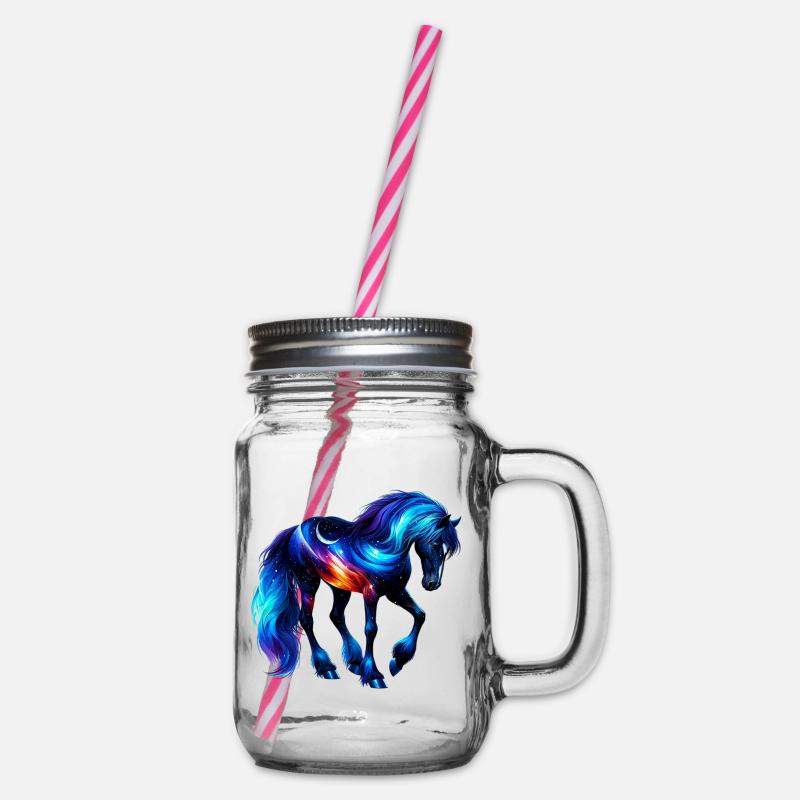 Cheval - Bocal à boisson - transparent