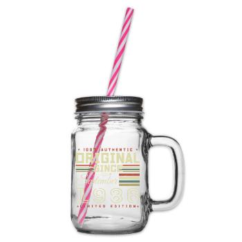 September 1986 September 39th Anniversary Limited Edition - Glass jar with handle and screw cap - clear - Right