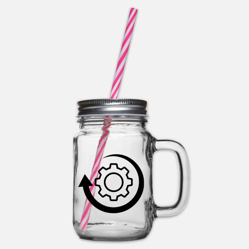 Image du logo de la roue de rotation - Bocal à boisson - transparent