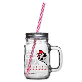 Santa's Favorite Llama Cool Side Sunglasses - Glass jar with handle and screw cap - clear - Right
