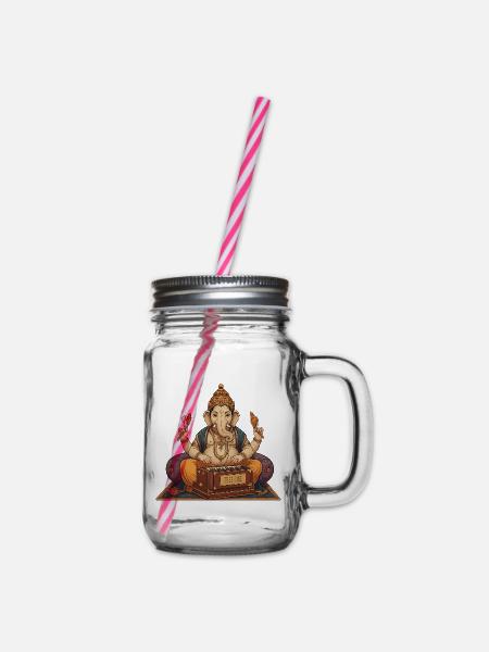 Art de l’harmonium Ganesha - Bocal à boisson - transparent