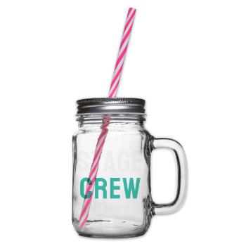 Stage Crew All Access Stage Team Staff Concert - Glass jar with handle and screw cap - clear - Right