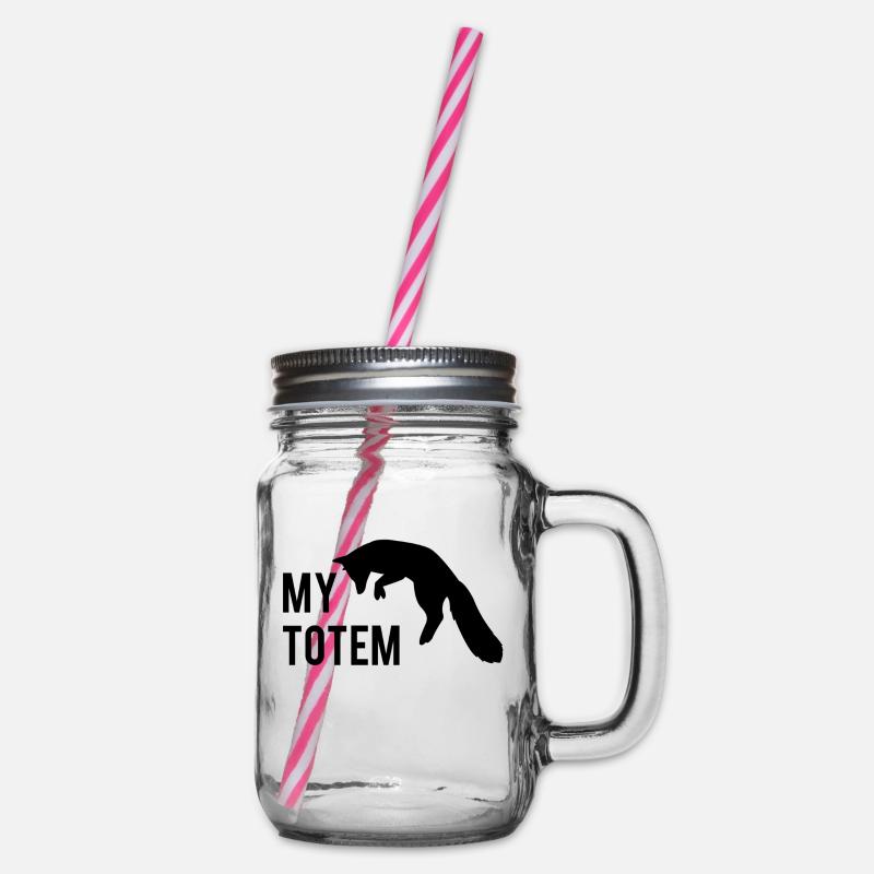 My totem fox - Bocal à boisson - transparent