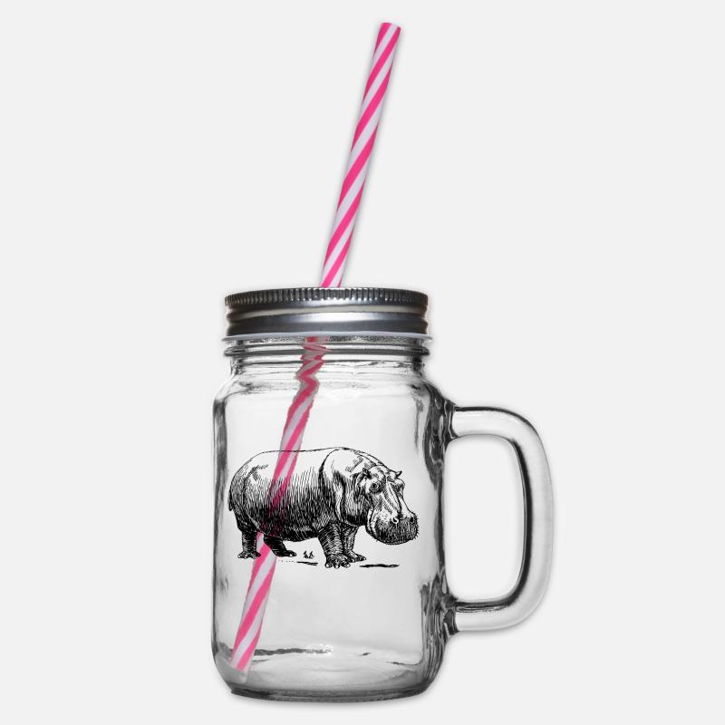 hippopotame - Bocal à boisson - transparent