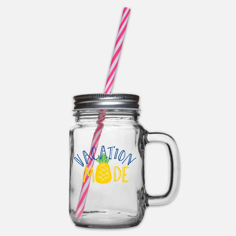 Vacation Mode - Henkelglas mit Schraubdeckel - Klar