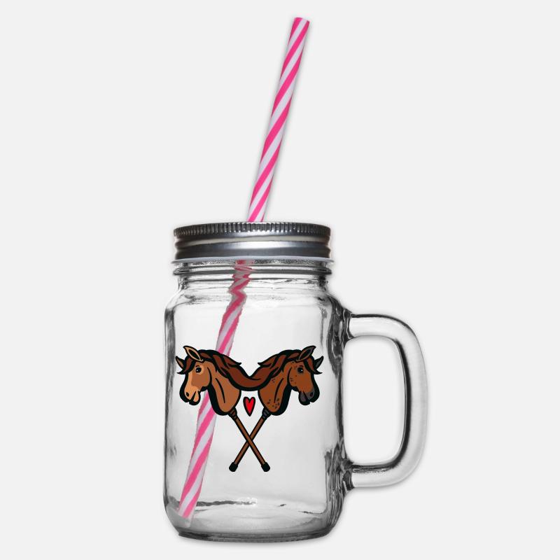 Hobby horsing amour hobby cheval hobby horse - Bocal à boisson - transparent