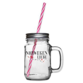 Love of Norway - Glass jar with handle and screw cap - clear - Right