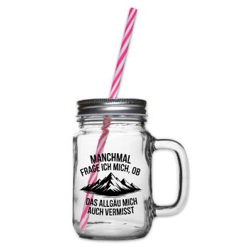 Je me demande si l’Allgäu ne me manque pas ! - Bocal à boisson - transparent - Droite