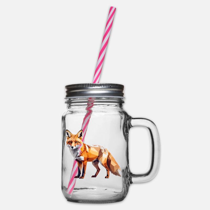Fuchs1 - Henkelglas mit Schraubdeckel - Klar