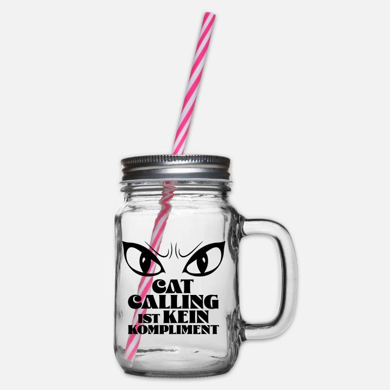 Catcalling ist kein Kompliment! - Henkelglas mit Schraubdeckel - Klar