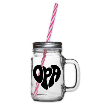 Opa - Henkelglas mit Schraubdeckel - Klar - Rechts