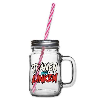 Tränen der Linken Linke Tränen - Henkelglas mit Schraubdeckel - Klar - Rechts