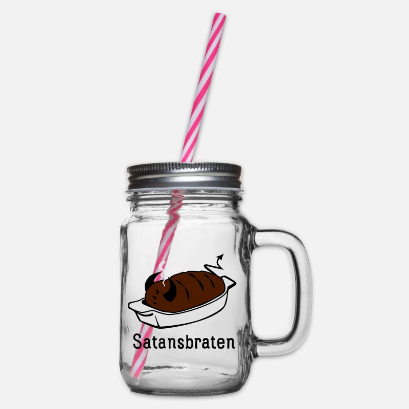 Satansbraten - Henkelglas mit Schraubdeckel - Klar