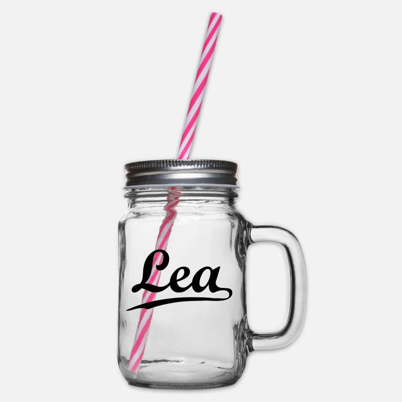 lea - Henkelglas mit Schraubdeckel - Klar