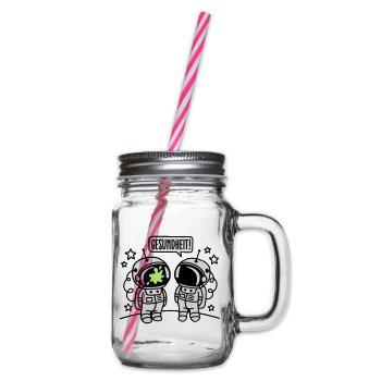 Gesundheit! - Glass jar with handle and screw cap - clear - Right