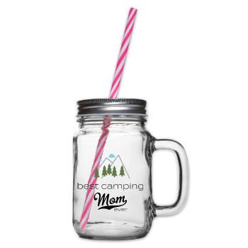 camper - Glass jar with handle and screw cap - clear - Right