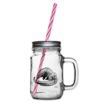 pangolin - Glass jar with handle and screw cap - clear - Right