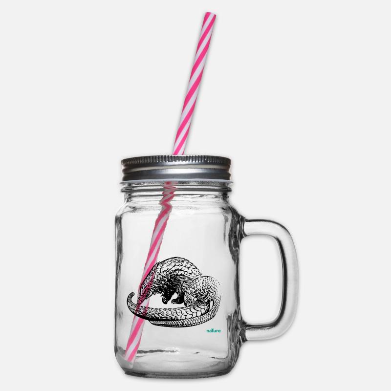 Pangolin - Henkelglas mit Schraubdeckel - Klar