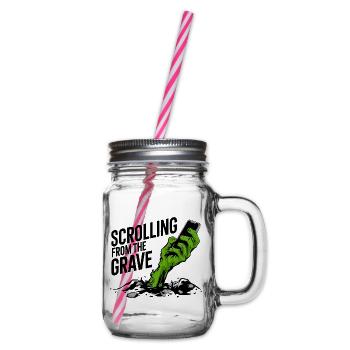 Vom Grab zum Scrollen - Henkelglas mit Schraubdeckel - Klar - Rechts