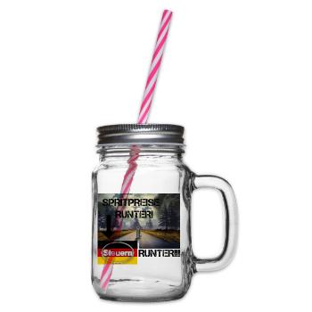 Spritpreise Runter! – Steuerlast senken!!! - Henkelglas mit Schraubdeckel - Klar - Rechts