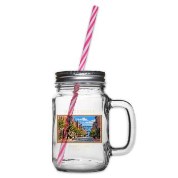 Vereinigte Staaten Portland Maine Vintage Reisemar - Henkelglas mit Schraubdeckel - Klar - Rechts