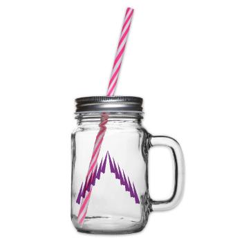 Purple Peak Geomuster - Henkelglas mit Schraubdeckel - Klar - Rechts