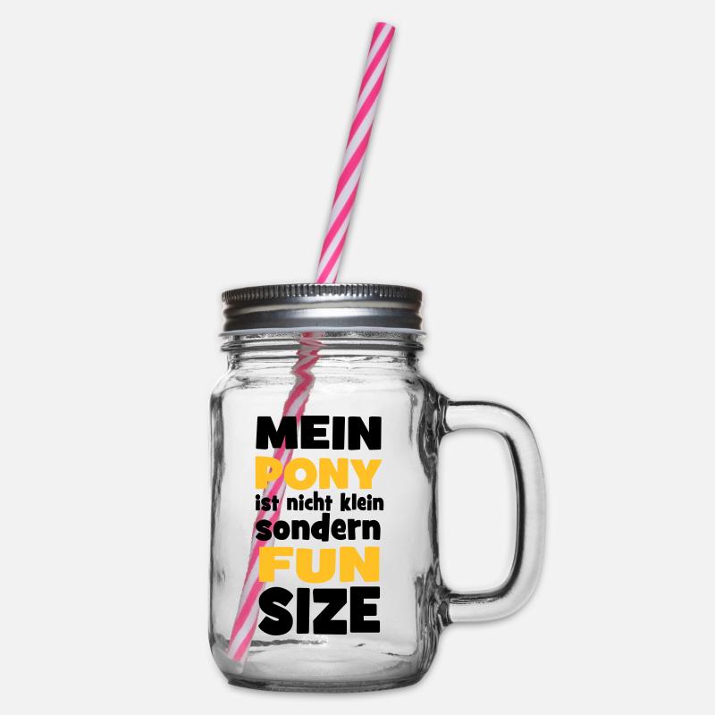 Pony - Henkelglas mit Schraubdeckel - Klar