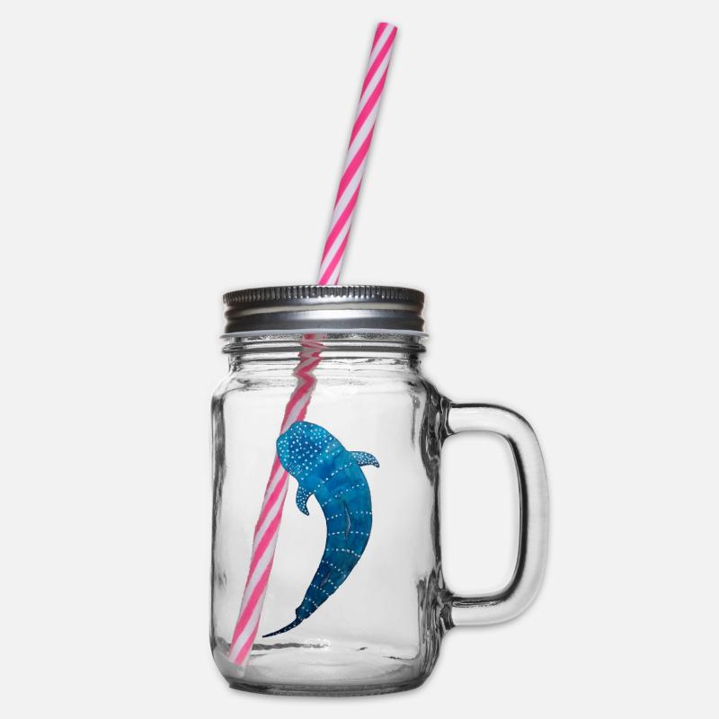 Requin-baleine - Bocal à boisson - transparent