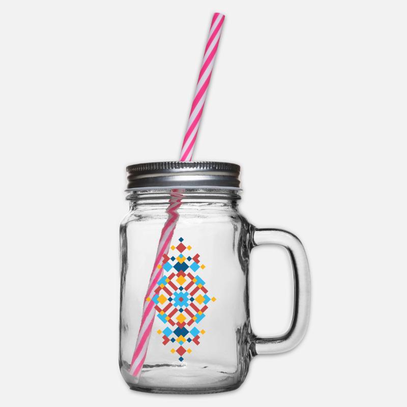 Motif Kabyle Amazigh - Bocal à boisson - transparent