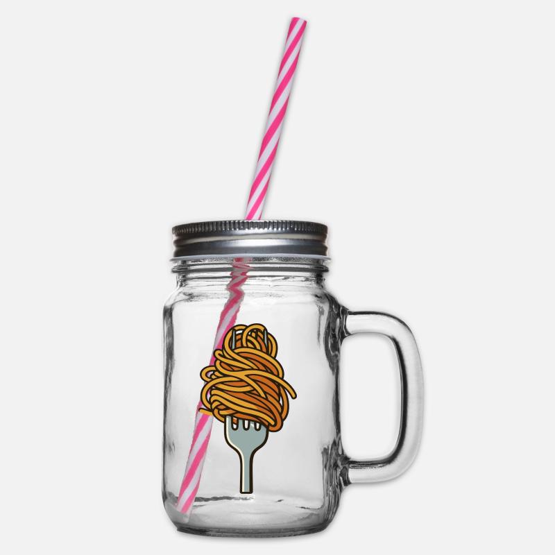 Spaghetti - Henkelglas mit Schraubdeckel - Klar