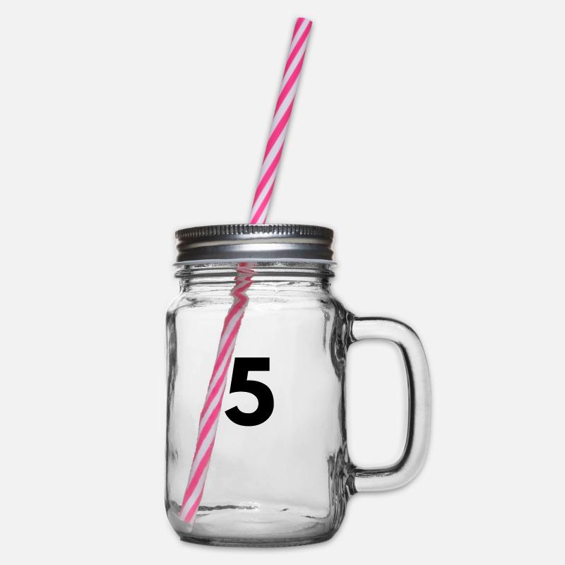 5 - Henkelglas mit Schraubdeckel - Klar