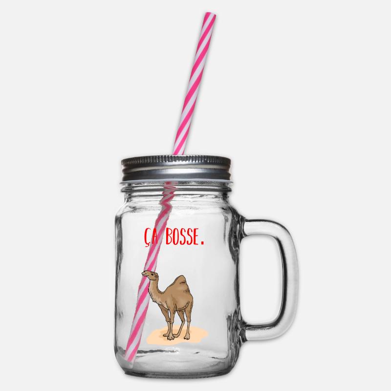 Ça bosse - Bocal à boisson - transparent