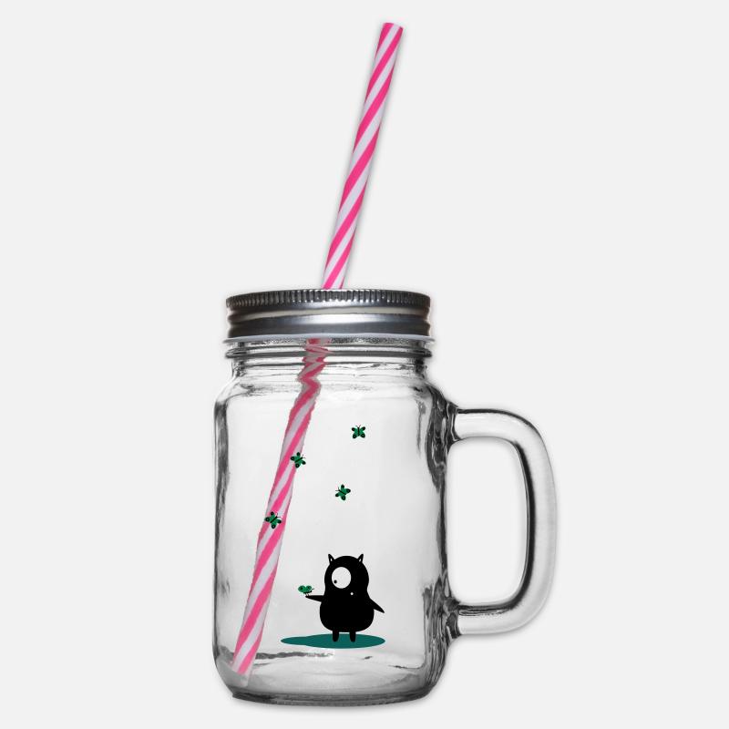 schmetterlinge - Henkelglas mit Schraubdeckel - Klar