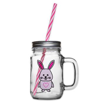 Lapin Comic Amour - Bocal à boisson - transparent - Droite