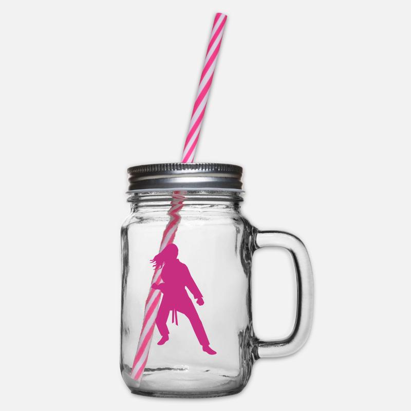 Karate female - Bocal à boisson - transparent