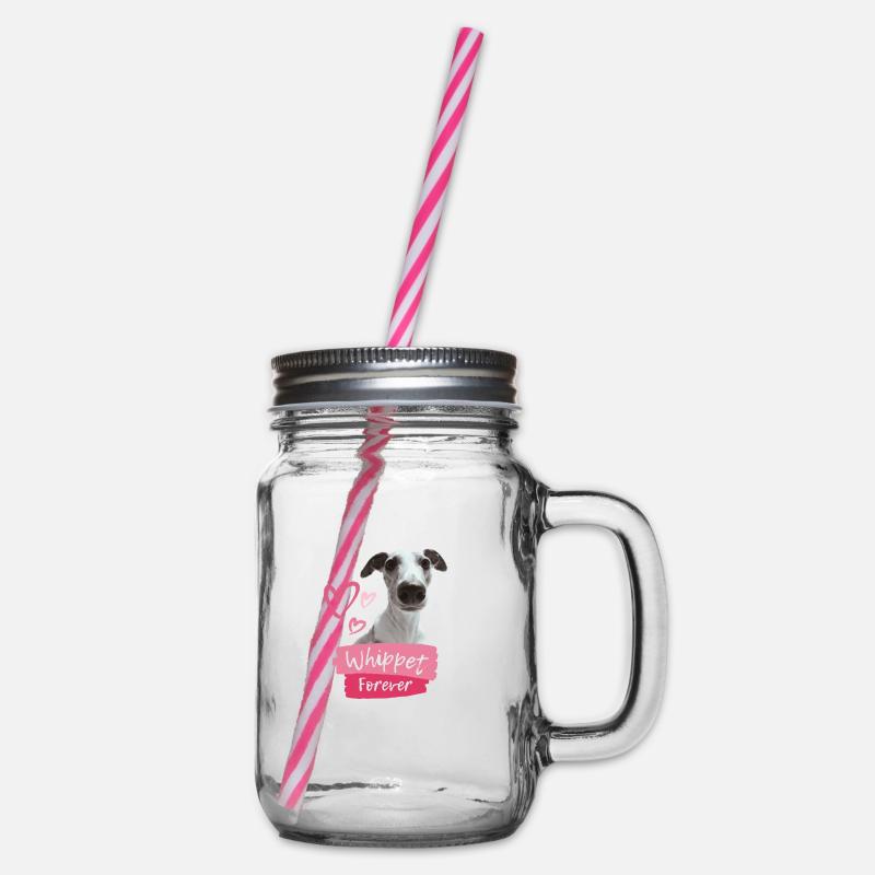 Whippet forever - Le design pour les fans de Whippet - Bocal à boisson - transparent