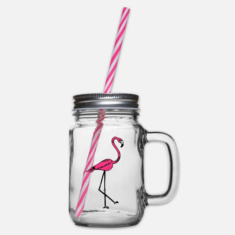 flamingo - Bocal à boisson - transparent