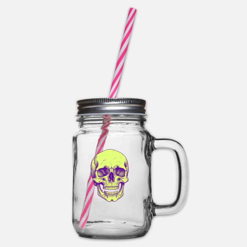 💀 Sublimé Neon Technocrate - Bocal à boisson - transparent
