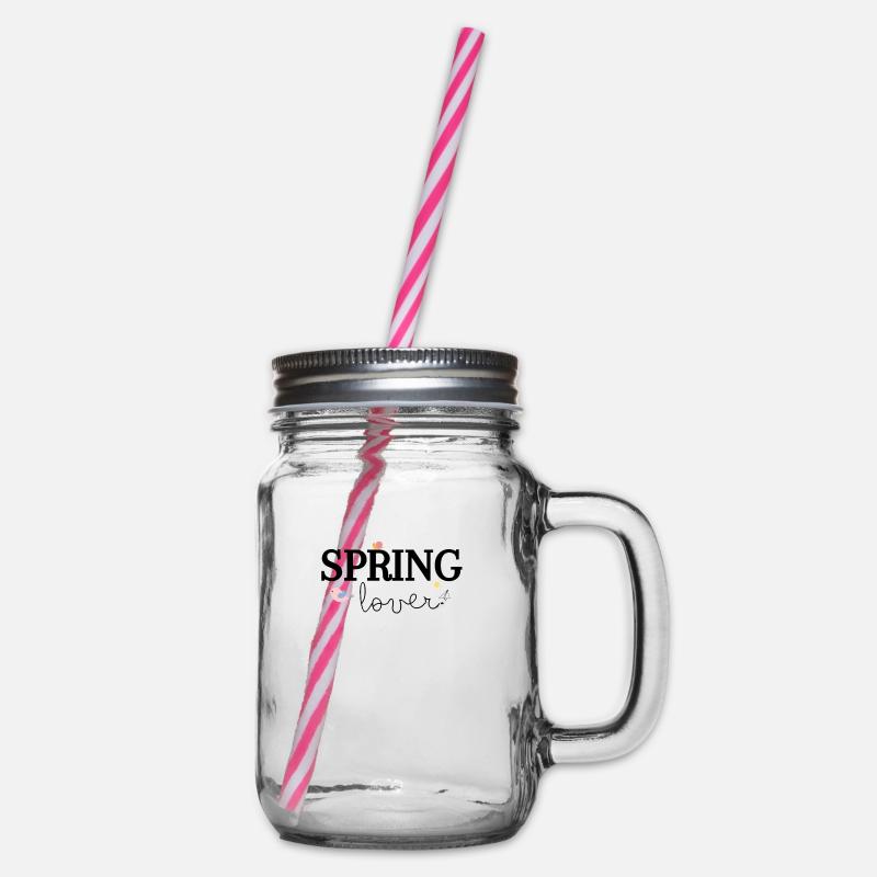 Amoureux du printemps - Bocal à boisson - transparent