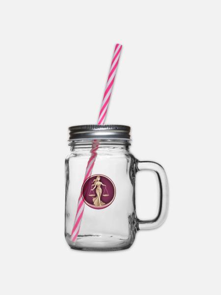 Gleichberechtigung, Feministin, Frauenrechte - Henkelglas mit Schraubdeckel - Klar
