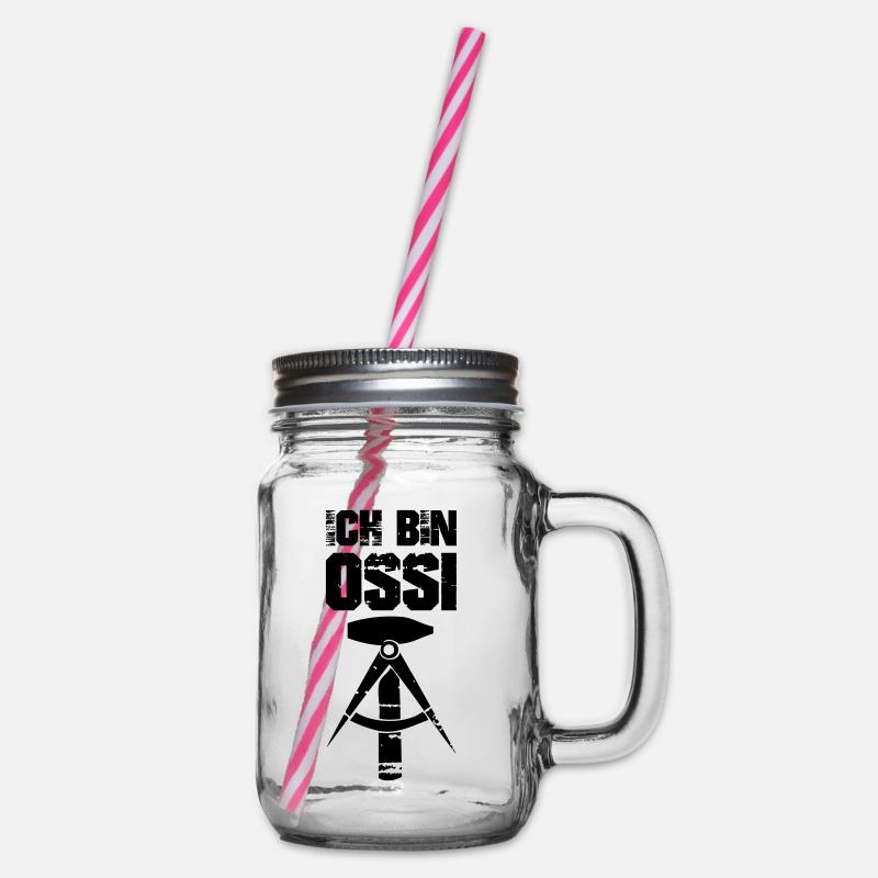 ich bin ossi - Henkelglas mit Schraubdeckel - Klar