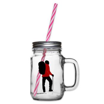 Hikers can be personalized - Glass jar with handle and screw cap - clear - Right