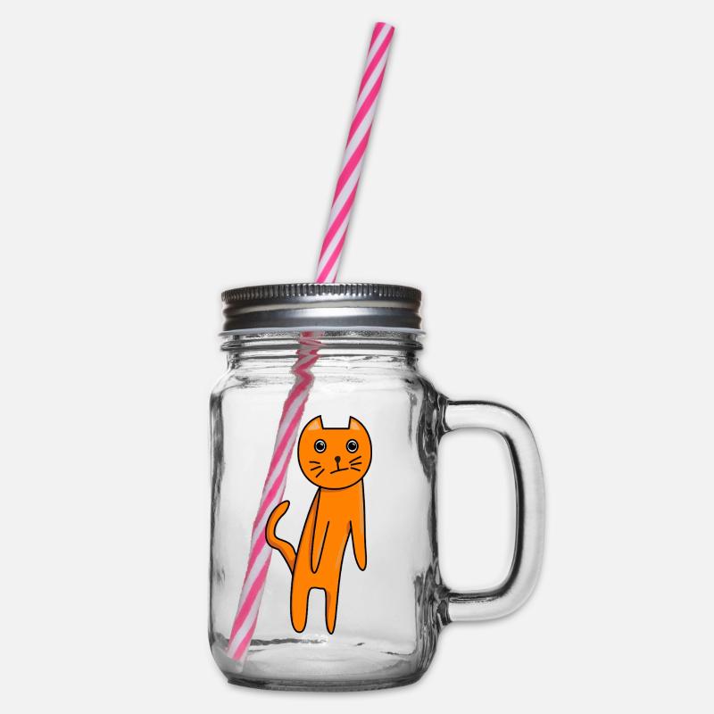 Chat Confus - Bocal à boisson - transparent