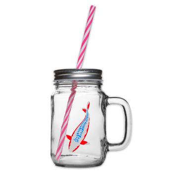 Koi - Nishikigoi - Henkelglas mit Schraubdeckel - Klar - Rechts