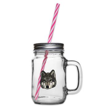 Wolf blanko - Henkelglas mit Schraubdeckel - Klar - Rechts