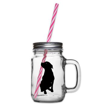 Chien - Bocal à boisson - transparent - Droite