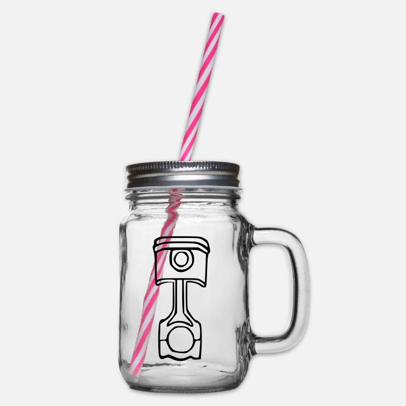 Idée de cadeau de cadeau de tige de piston - Bocal à boisson - transparent